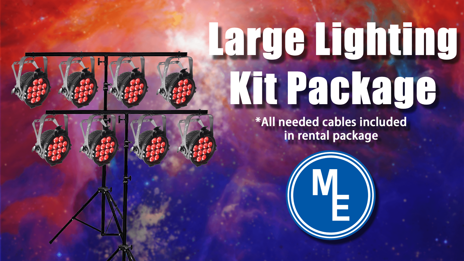 Large Lighting Kit Package Michael Enterprise Audio and Visual